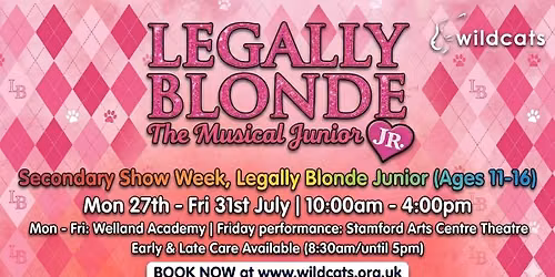Legally Blonde (age 11-16) Summer School 2026 (HAF vouchers also accepted)