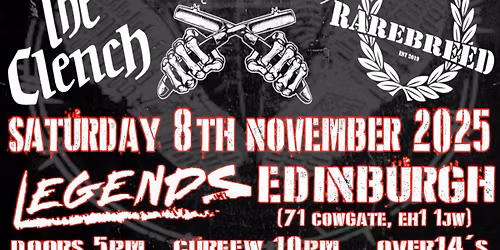 Control + Tear Up w: The Clench, Razortooth, Rare Breed 