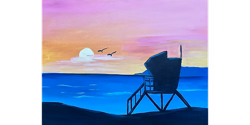 Sunset Lifeguard Tower - Paint and Sip in San Diego | Classpop!\u2122