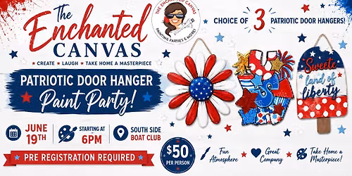 Stars, Stripes & Door Hangers Paint Party
