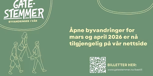 Gatestemmer Bergen - gaten\u00e6re og unike byvandringer