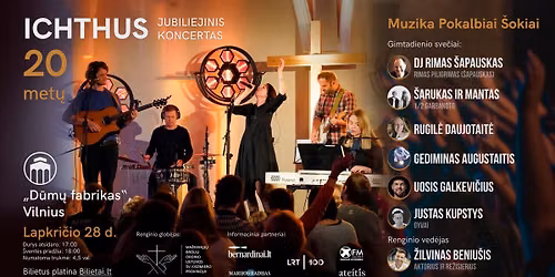 ICHTHUS 20 met\u0173 jubiliejinis koncertas