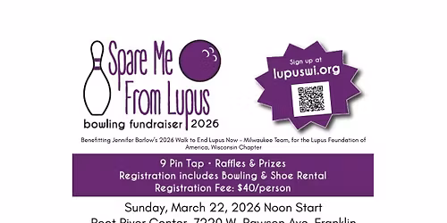 3rd Annual Spare Me From Lupus Bowling Fundraiser 