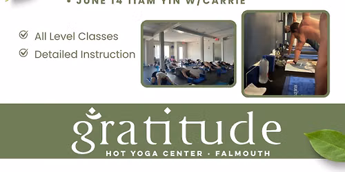 Gratitude Hot Yoga Community Class with Carrie