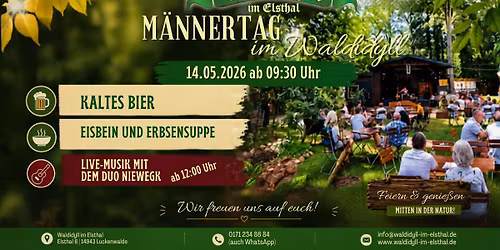 M\u00e4nnertag mit Live Musik im Biergarten