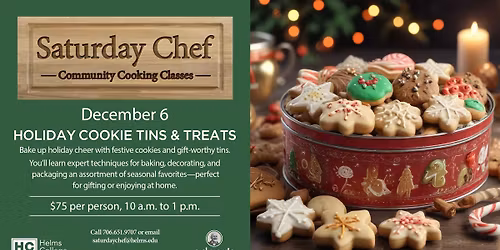 Saturday Chef: Holiday Cookie Tins & Treats