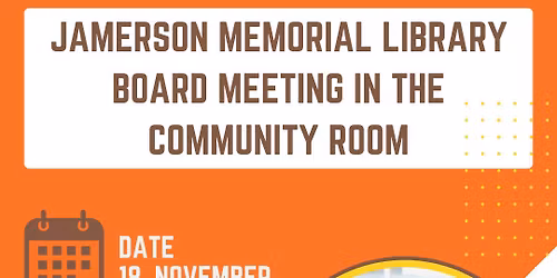 Library Board to meet at the J. Robert Jamerson Memorial Library