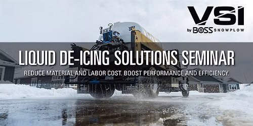 BOSS VSI Liquid De-Icing Solutions Seminar - Elgin, IL