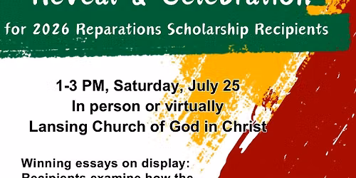 Reparations Scholarship Reveal and Celebration 