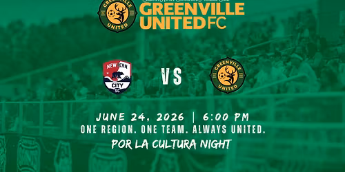 Greenville United vs New Bern City FC, Por La Cultura Night