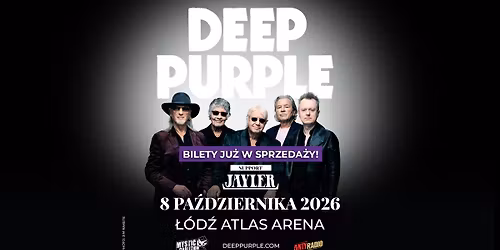Deep Purple + Jayler \/ 8 X 2026 \/ \u0141\u00f3d\u017a