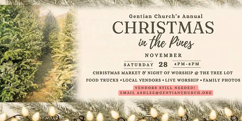 Christmas in the Pines at Gentian \ud83d\udecd\ufe0f\ud83c\udf84