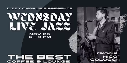 Nico Colucci - back in town - at the Lounge!