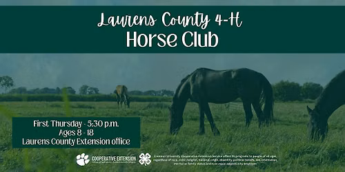 2026-27 Laurens County 4-H Horse Club