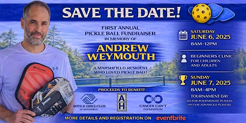 Pickleball Fundraiser in Memory of Andrew Weymouth - Scramble Intermediate
