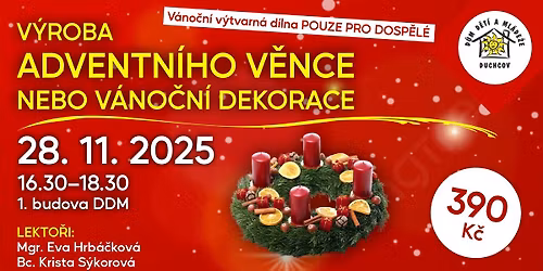 V\u00fdroba adventn\u00edho v\u011bnce nebo v\u00e1no\u010dn\u00ed dekorace