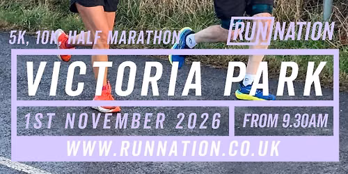 Run London Victoria Park 5k, 10k, Half Marathon
