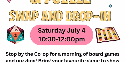 Board Game & Puzzle Swap and Drop-in