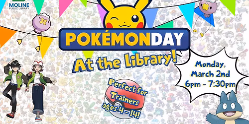 Pok\u00e9mon Day at the Library!