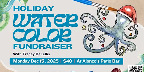 Watercolor Fundraiser with Tracey DeLellis at Alonzo's Patio Bar