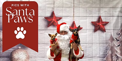 Cowtown Christmas: Pics with Santa Paws