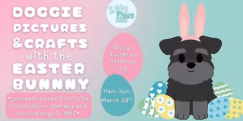 Doggie Pictures & Crafts with the Easter Bunny