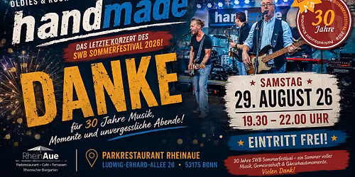 HANDMADE- Finale und die letzten T\u00f6ne von 30 Jahren SWB Sommerfestival