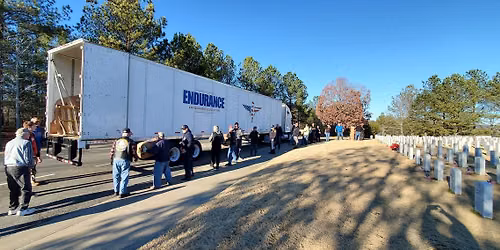 Wreaths Across America Truck unloading 