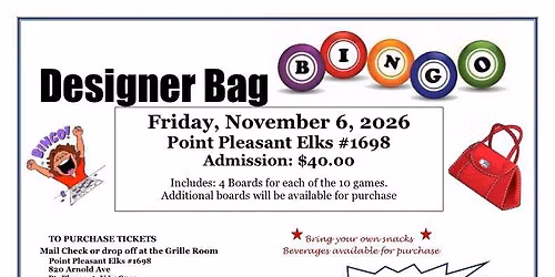 DESIGNER BAG BINGO