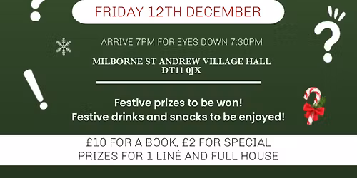 Christmas Bingo with Puddletown Young Farmers