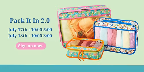 Pack It In 2.0 Bag Class