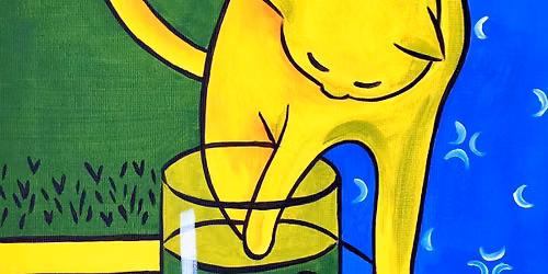 Paint and Wine Night in Titirangi, Auckland  - Matisse Cat