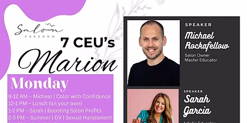 Marion 7 CEU Class - For Beauty Professionals