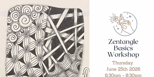 Zentangle Basics Workshop with Jennifer Seiger - 6\/25\/26
