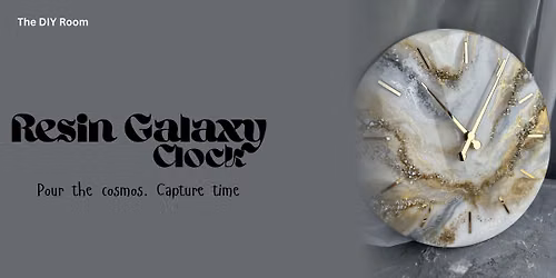 Resin Galaxy Clock