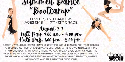 Dance Bootcamp Ages 13-18