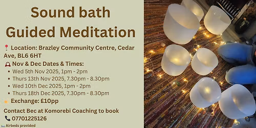 Sound bath & Guided Meditation (Evening)