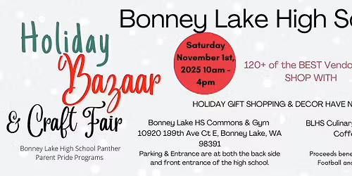 Bonney Lake HS Holiday Bazaar 2025
