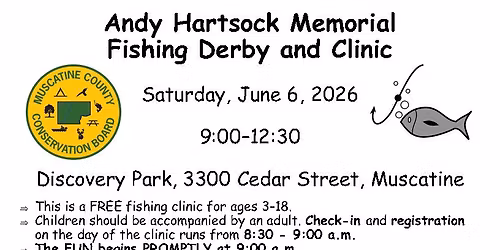 Andy Hartsock Memorial Fishing Derby and Clinic