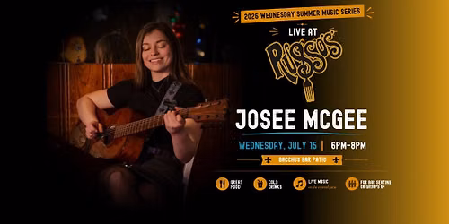 Josee McGee Live at Russo\u2019s Bacchus Patio