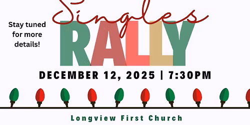 Singles Rally - Save the Date