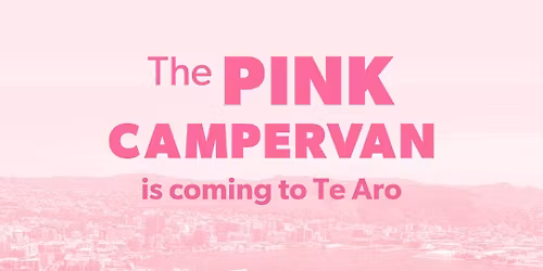 Pink Campervan in Harbourside Market | Get free breast health advice