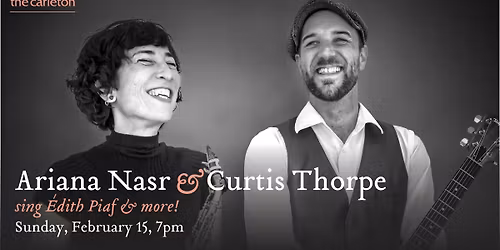 Ariana Nasr & Curtis Thorpe Live at The Carleton