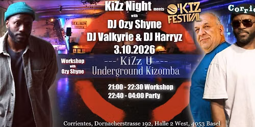 KiZz Night meets O'KIZ Festival 3.10.2026 DJ Ozy Shyne & DJ Valkyrie & DJ Harryz