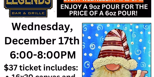 PAINT N' SIP AT LEGENDS