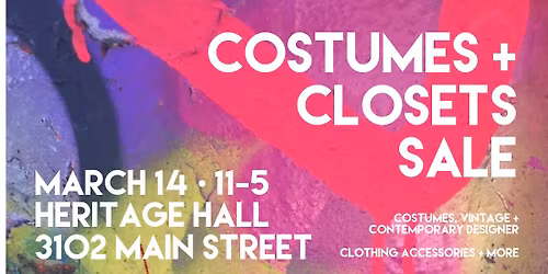 COSTUMES+CLOSETS *Spring Edition* March 14 2026