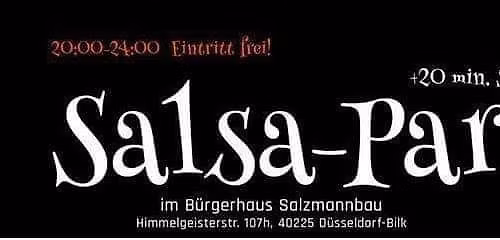  Salsa - Kizomba & Bachata Party im B\u00fcrgerhaus Salzmannbau Bilk mit Workshop