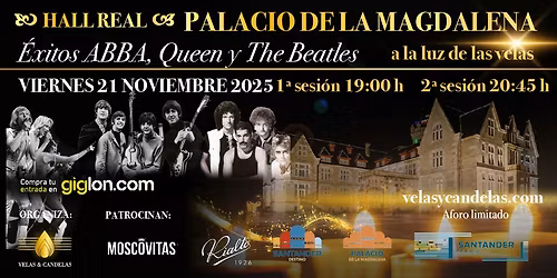 CONCIERTO \u00c9XITOS ABBA, QUEEN, THE BEATLES A LA LUZ DE LAS VELAS SANTANDER