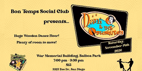 Dani & The Delinquents \u2013 BTSC November Dance