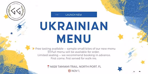 New Ukrainian Menu Launch at Greek Grille